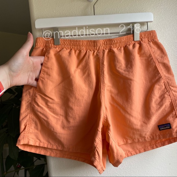 Patagonia Baggies Shorts 5” inseam Peach Sherbet Orange Water Repellant Medium M - Picture 4 of 8